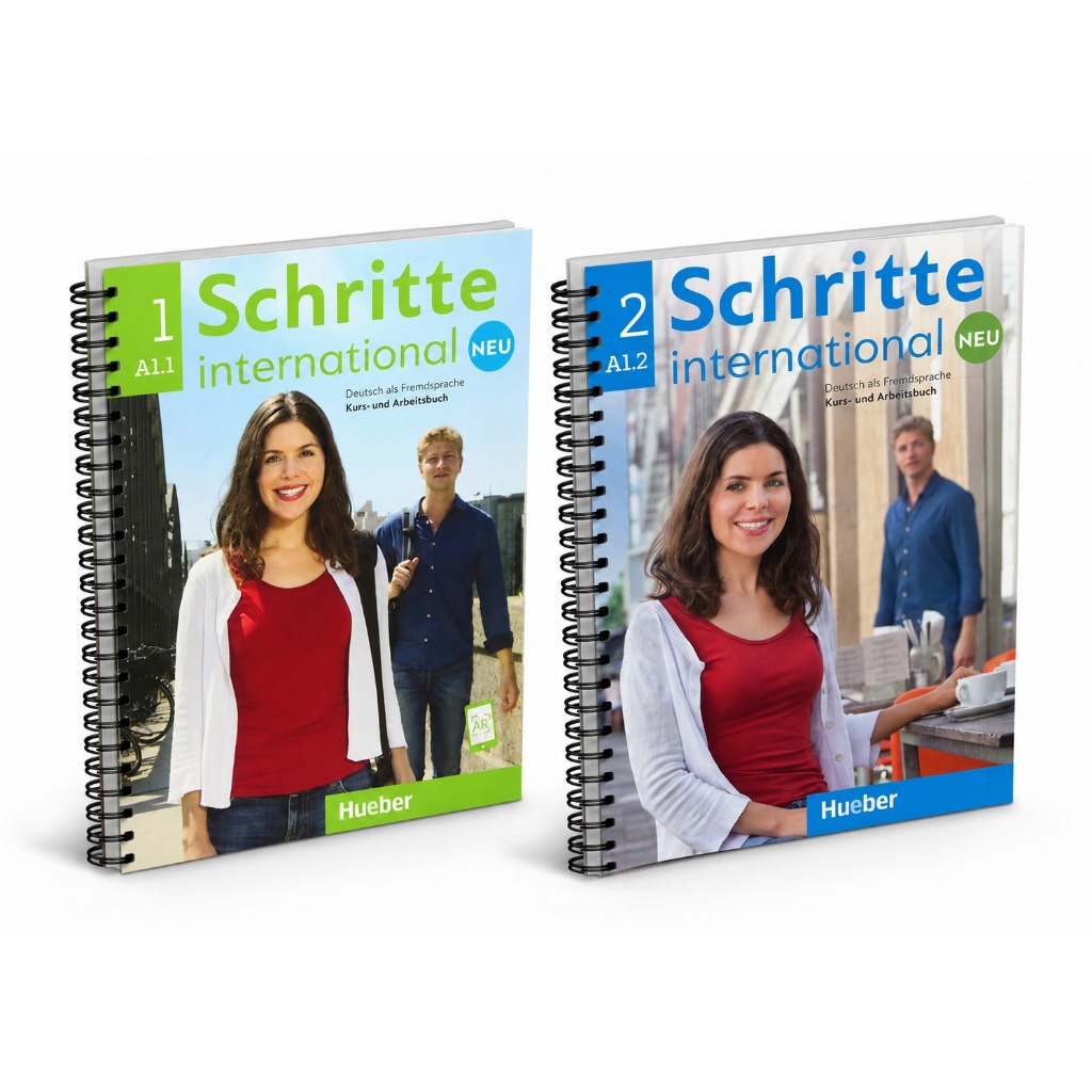 Schritte International Neu 1 e 2 / A1.1 A1.2 Kurs-/Arbeitsbuch Livro Físico