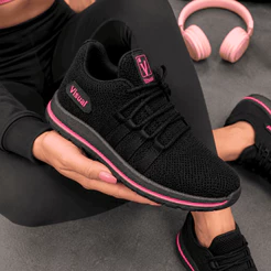 Tênis Feminino Esportivo Academia Treino Super Confortável e Flexível 34 ao 39 Envio Imediato