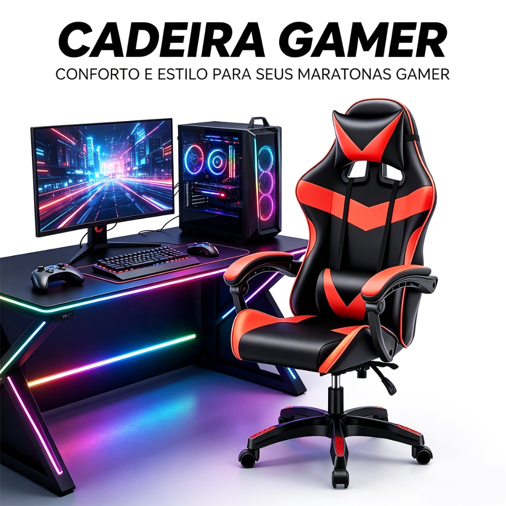 Cadeira computador/Cadeira de escritório/Cadeira de estudo/Cadeira ergonômica/Cadeira gamer -F19