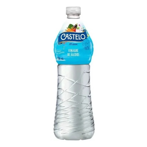 Vinagre De Álcool Castelo 750ml Original Multiuso Cozinha Limpeza Conservas
