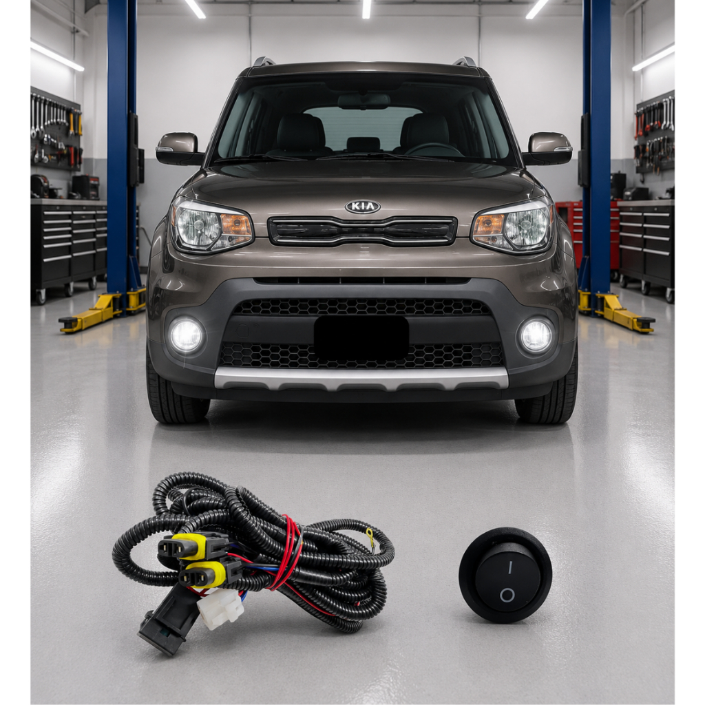 Chicote Completo Farol De Milha Kia Soul Todos H11