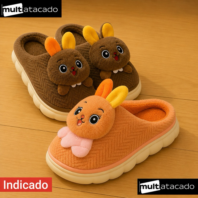 Pantufa Chinelo De Casa Infantil Menino Menina Pelúcia Confortável Inverno Pantufa Sapato Infantil