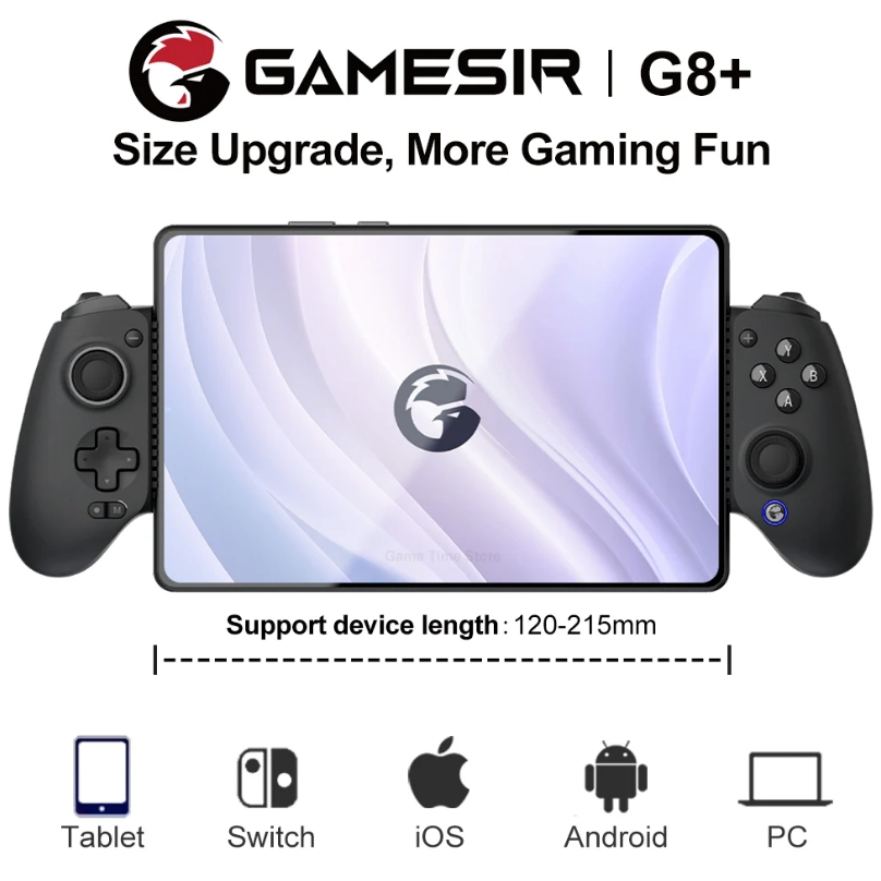 Controle Gamer GameSir G8 Plus — Joystick para Smartphone Android e iPhone, Gatilhos Hall Effect