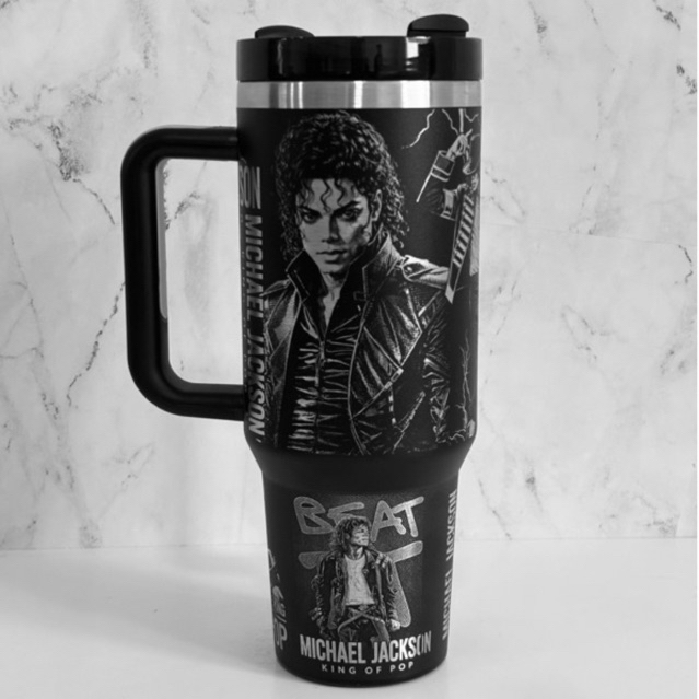 Garrafa Térmica do Michael Jackson 1.200 ml Personalizado Gravação 360° a Laser