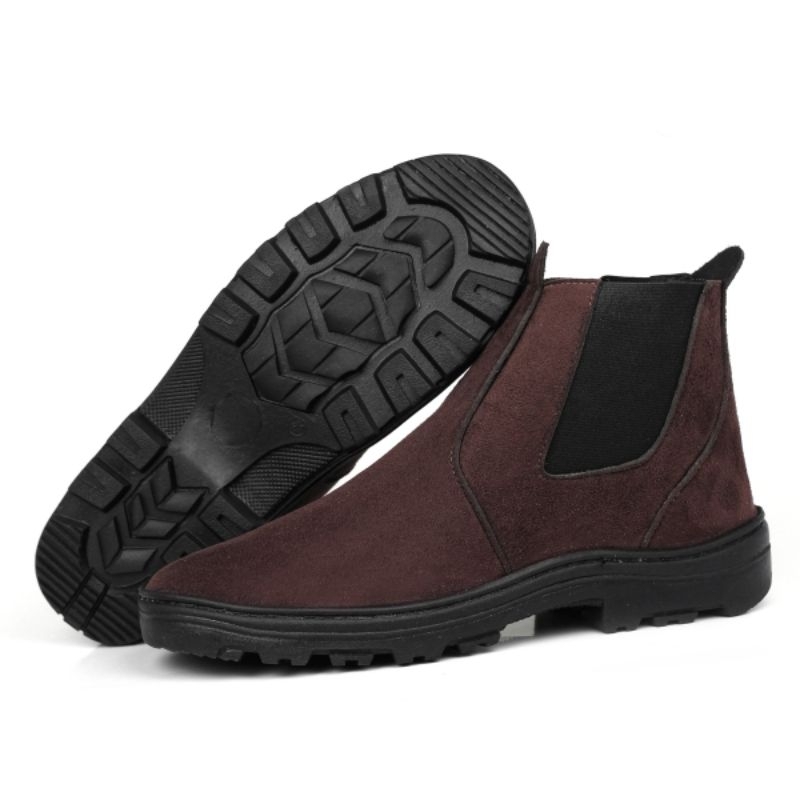 Botina Country Bota para trabalhar Butina Sola de Borracha