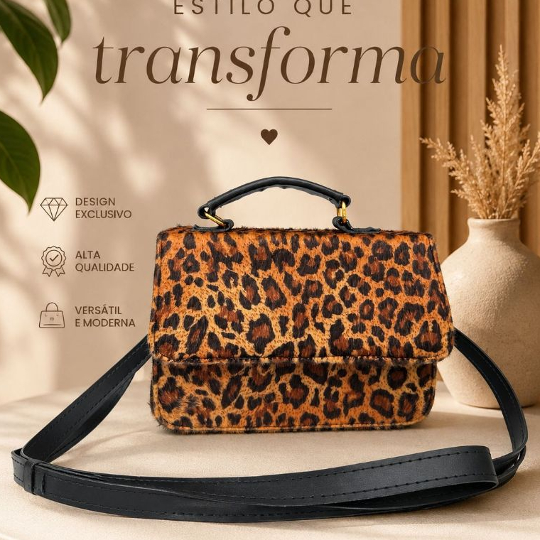 Bolsa Feminina Infantil Juvenil Adolescente Moderna Outono Oncinha De Pelinho