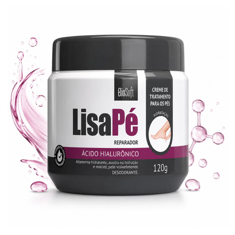 Lisa Pé Hialurônico H. Profunda 120g - Skincare - Tratamento Facial - Controle Oleosidade - Limpeza Profunda