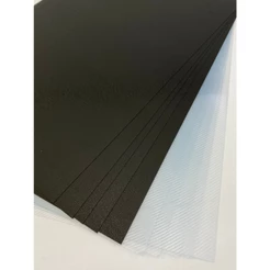 Capas pretas + contracapas transparentes. PACOTE COM 50 UNIDADES