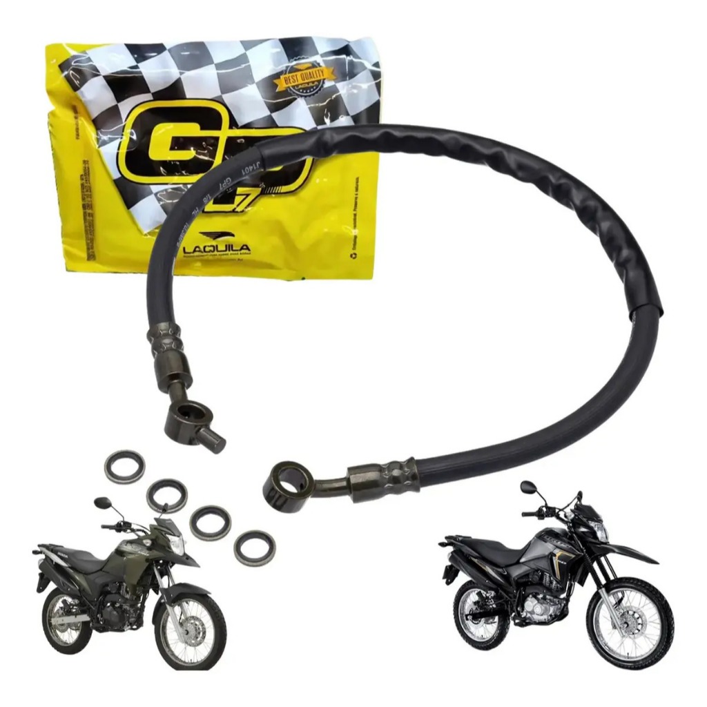 Cabo Flexivel Mangueira Freio Traseiro Moto Honda Bros 160 Xre 190 2015 2016 2017