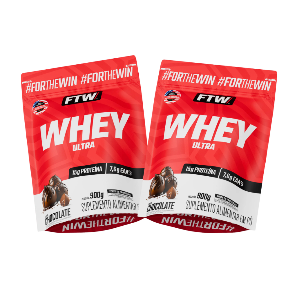Kit 2x Whey Ultra Protein Refil 900g - FTW