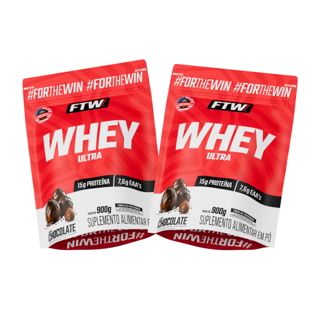 Kit 2x Whey Ultra Protein Refil 900g - FTW — imagem 1