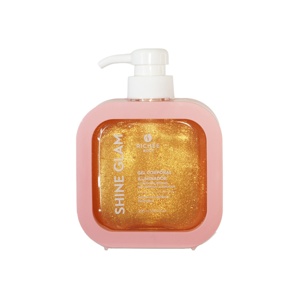 Gel Iluminador Corporal Glow com Brilho Hidratante Perfumado Toque Seco Pele Ilu
