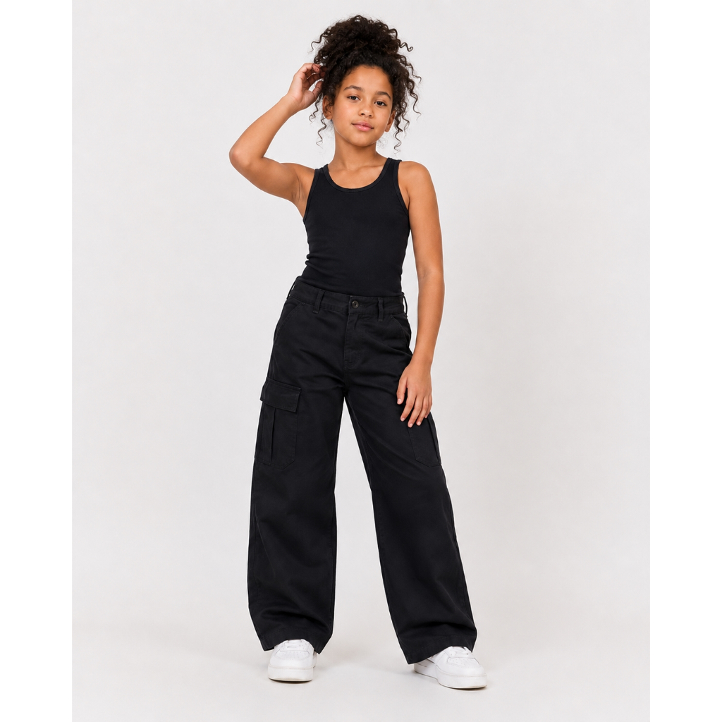 Calça Cargo Juvenil Menina Blogueirinha 10 ao 16