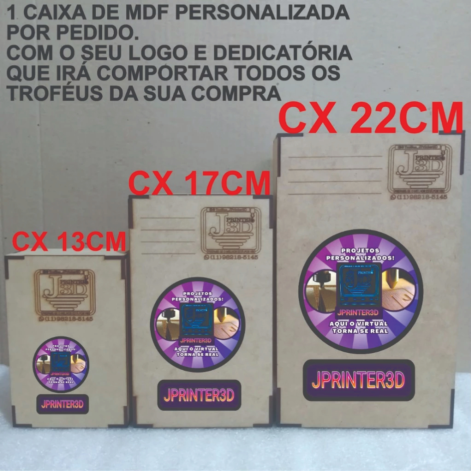 CAIXA BRINDE EM MDF PERSONALSONALIZADA QUE IRA COMPORTA TODO O SEU PEDIDO