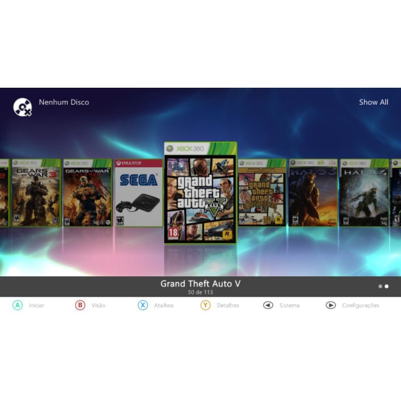 HD com 113 Jogos Xbox 360 com Desbloqueio, funciona em quer Xbox 360 bloqueado e desbloqueado também com GTA V/ San