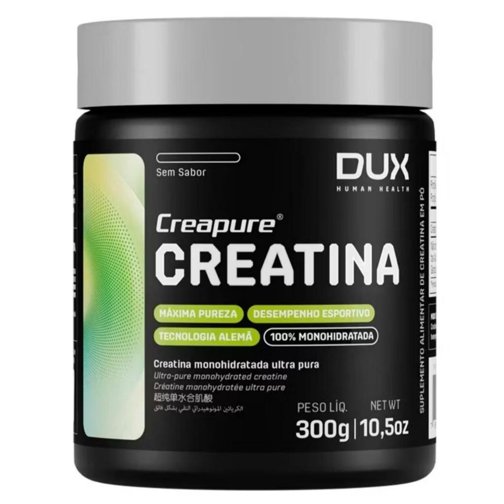 Creatina 100% CREAPURE Pote 300g Dux Nutrition Monohidratada Sem Sabor, Eficiente, Versátil