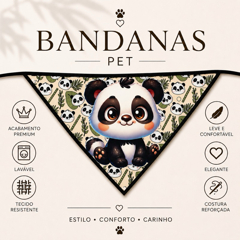 Bandana Pet Premium Macho Para Pet Shop e Banho Tosa | Envio Imediato