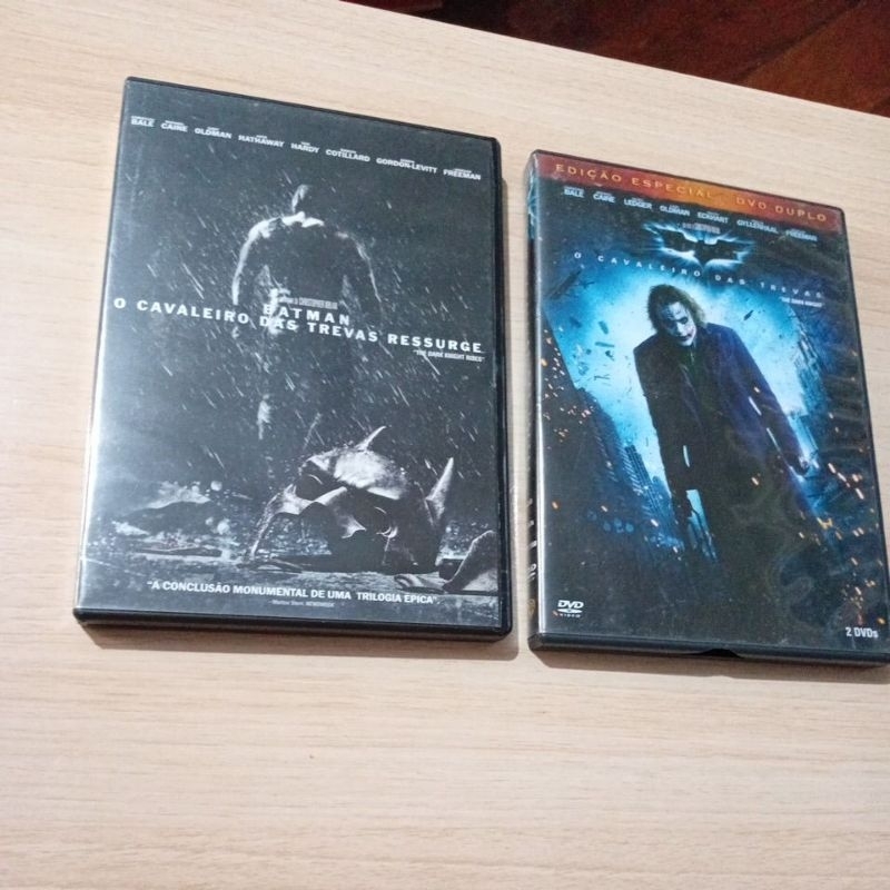dvds Batman o cavalheiro  das Trevas ressurge  batman edição especial dvd duplo os dois no pacote pelo preço  de um