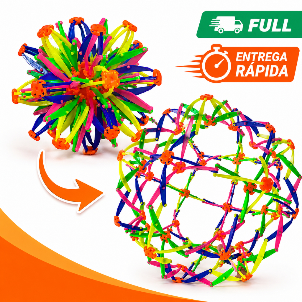 Bola Mágica Maluca Divertida Expansível Brinquedo Abre E Fecha Ao Lançar kit 1/2/3