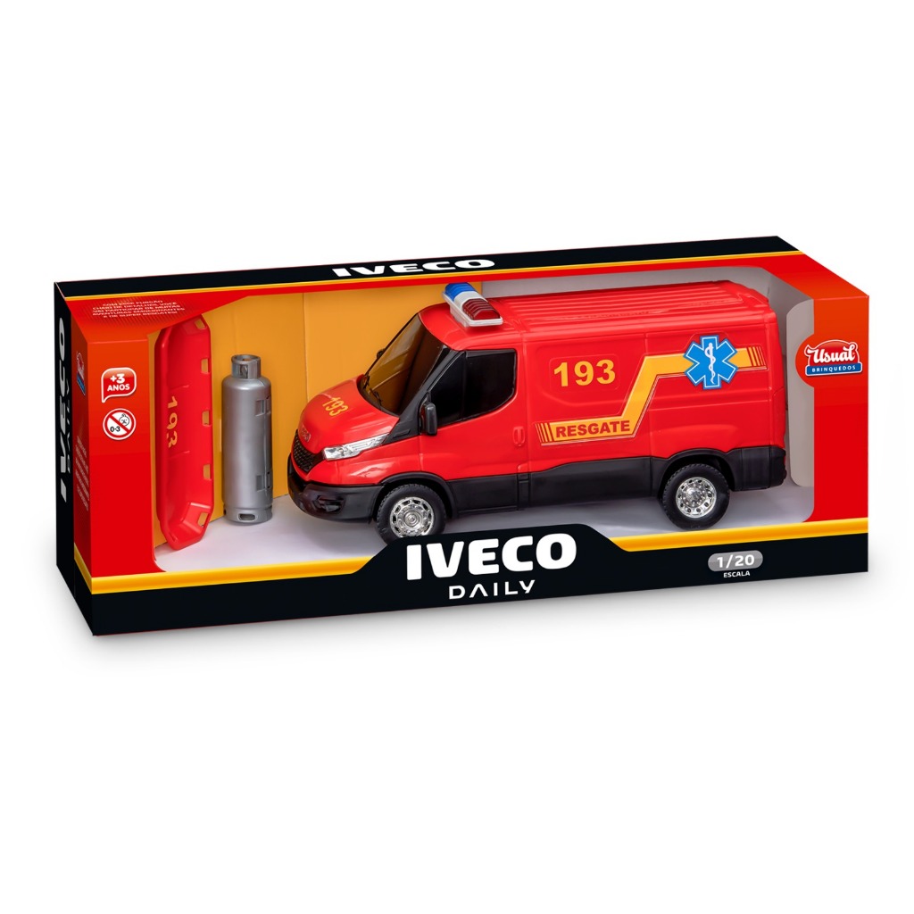 miniatura IVECO DAILY Carro de resgate 193 - bombeiros - escala 1/20