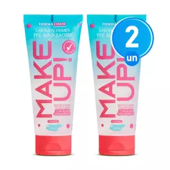 Kit 2 Primer Make Up 100ml Sabonete Facial Dermachem