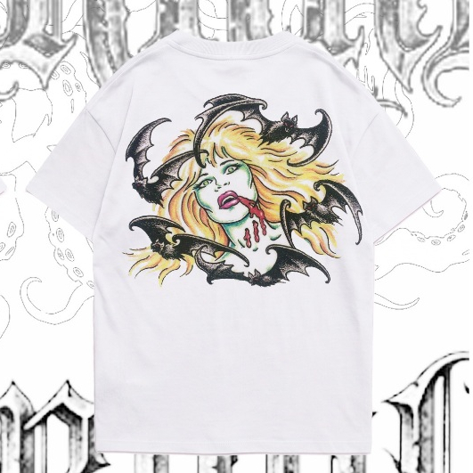 Camiseta Streetwear Vampiros x Eternal / Oversized, Regular 100% Algodão / Dark Aesthetic, Horror, Y2K