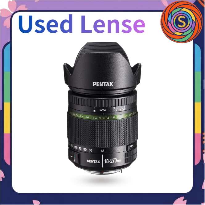 【Secondhand】Pentax smc DA 18-270mm F3.5-6.3 ED SDM 21497 15x Zoom Lens for Pentax K Mount APS-C used pre-loved