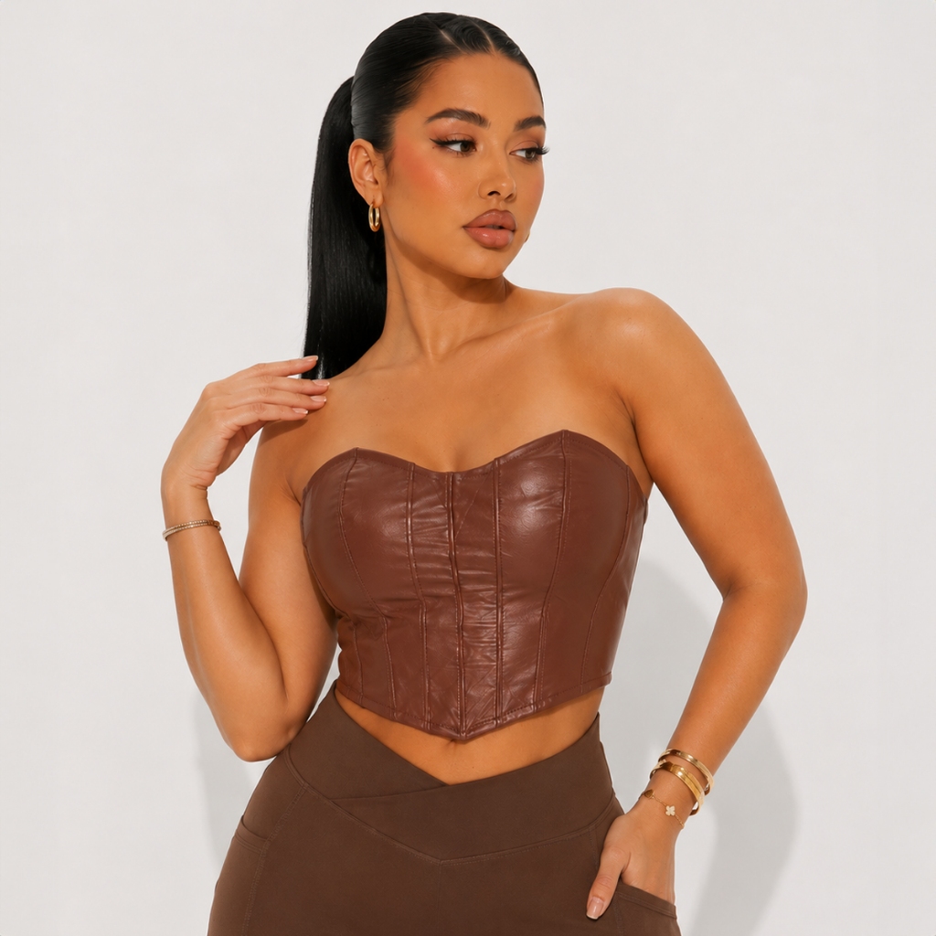 Cropped Corselet Curto Com Ponta Meia Feminino Cirre Preto Branco Caramelo Cropped Morcego Feminina