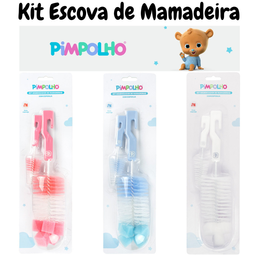 Kit Escovas para Mamadeiras Pimpolho