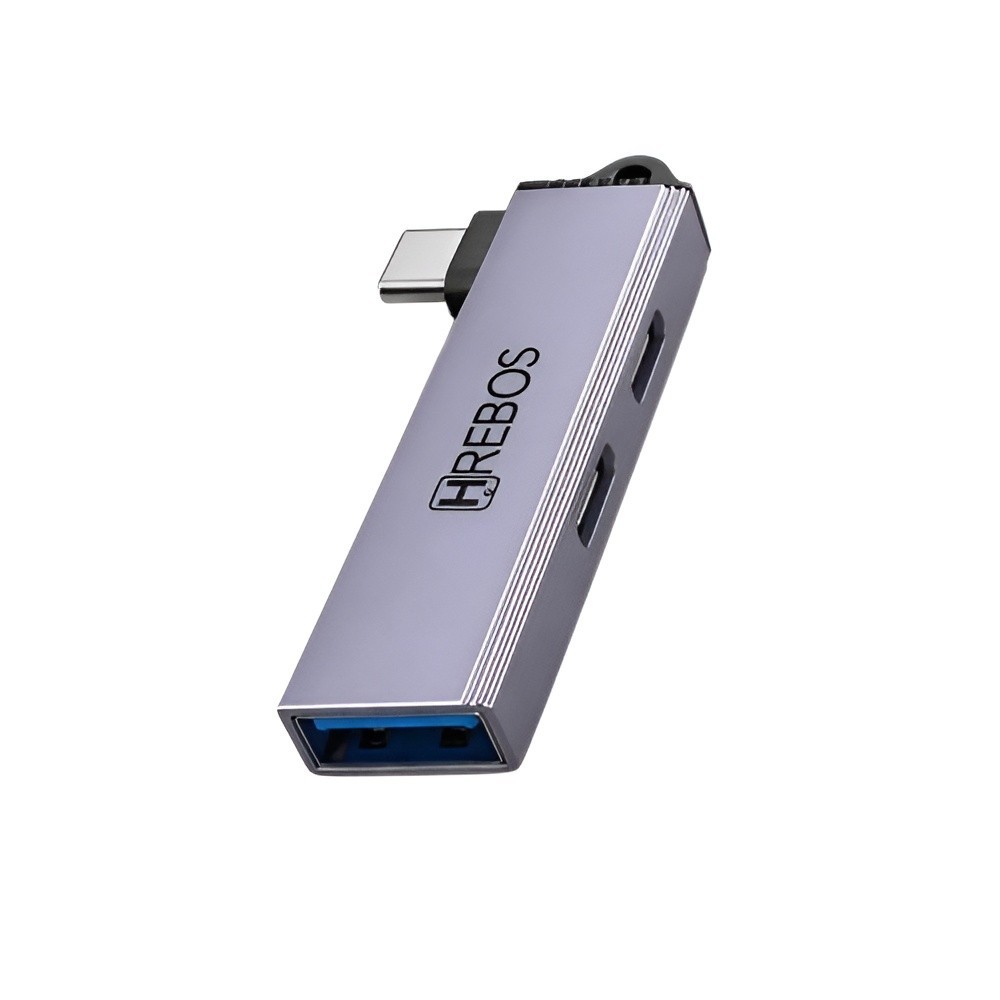 Adaptador Hub Type-c 3 Em 1 Compatível Com iMac Macbook Air Cinza-escuro