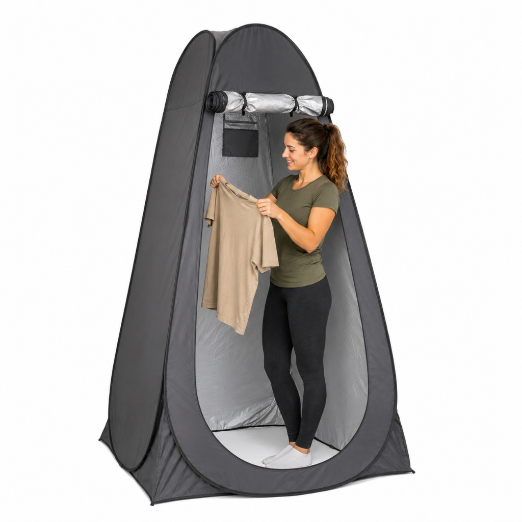 Tenda Portátil 190cm Troca Roupa Camping Praia Banheiro Portátil Pop Up Leve Fácil Montagem Sou Foto