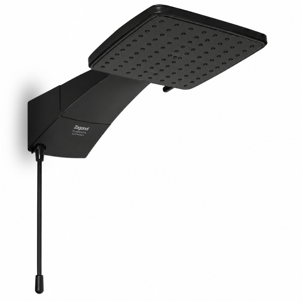 Chuveiro Ducha Quadratta Black Eletrônica 7700W 220V Zagonel