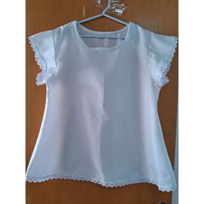 Detalhes do Bata feminina  Branca Umbanda #candomblé