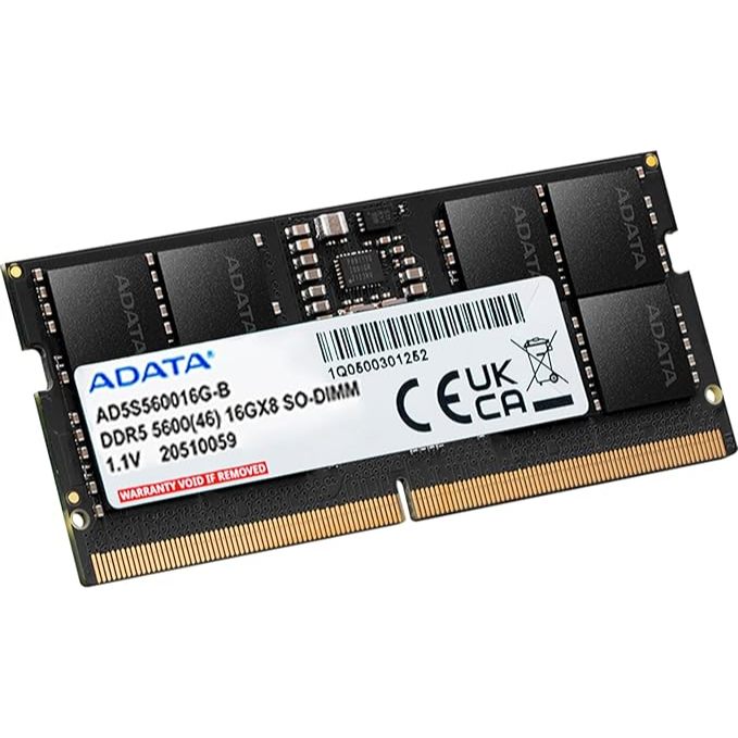 Memoria Ram DDR5 16GB 5600MHZ ADATA SODIMM PC5 1X16GB