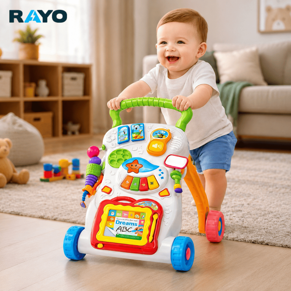 Andador Educativo Infantil Didático Musical Colorido Rayo