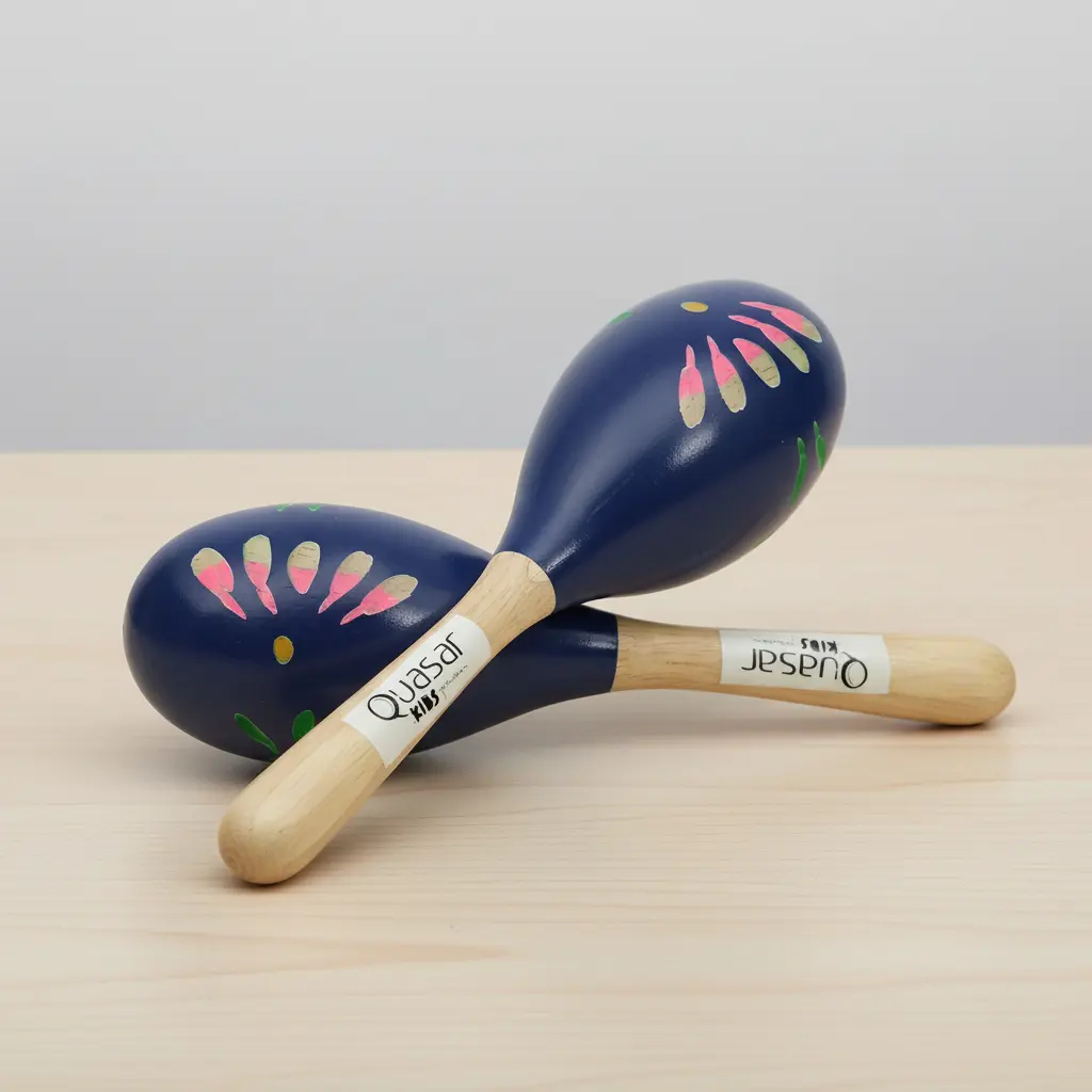 Par De Maracas Quasar Infantil Madeira - Qmrc-kd Kids