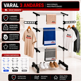 Varal Dobrável: 60% OFF! 🛒