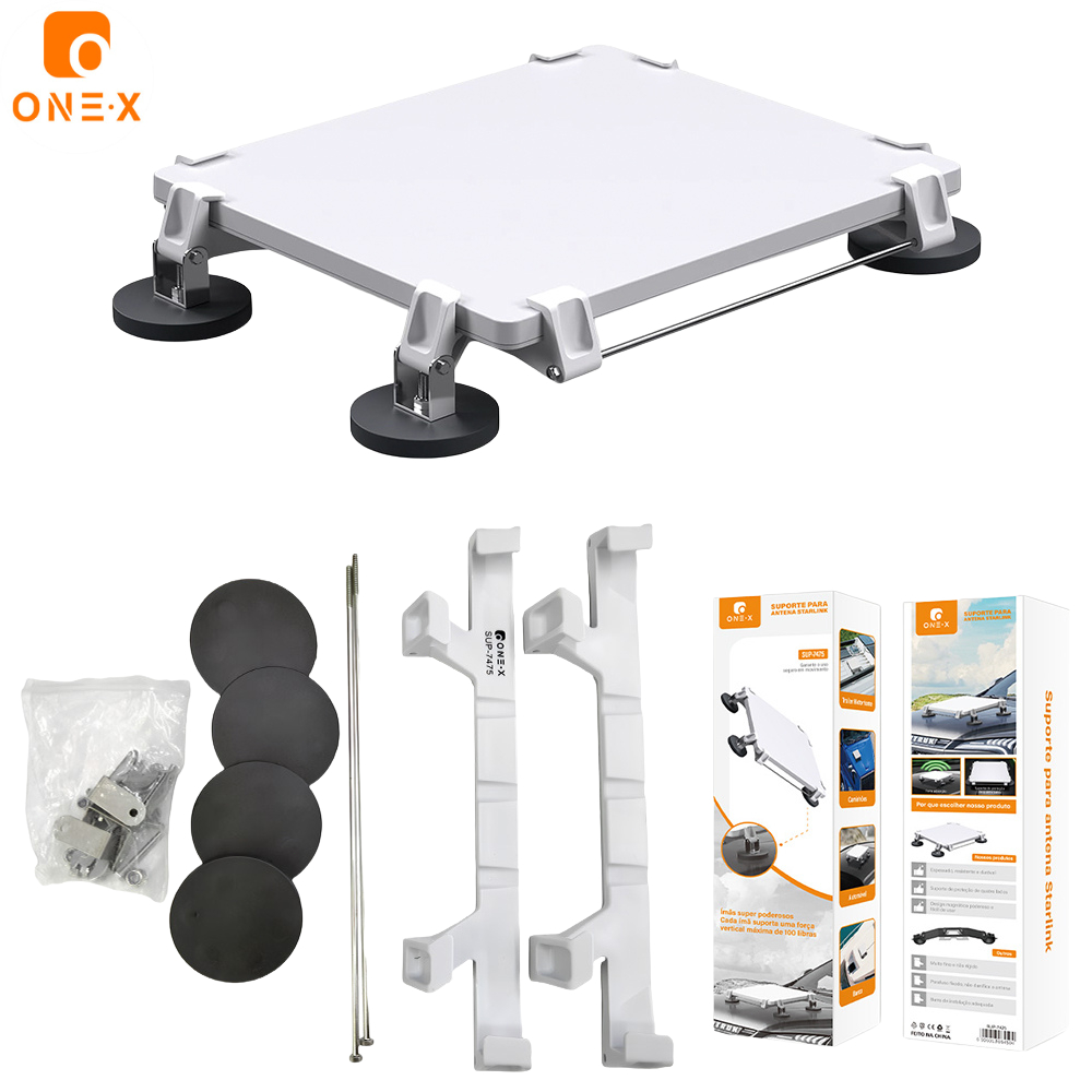 【Onex】Suporte Imã Magnético P/ Teto De Veículos Para Starlink Mini