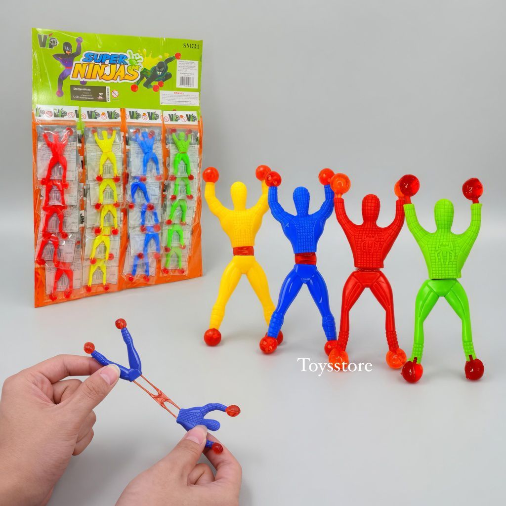 Boneco Ninja Que Gruda Na Parede Brinquedo Infantil Boneco Para Crianças