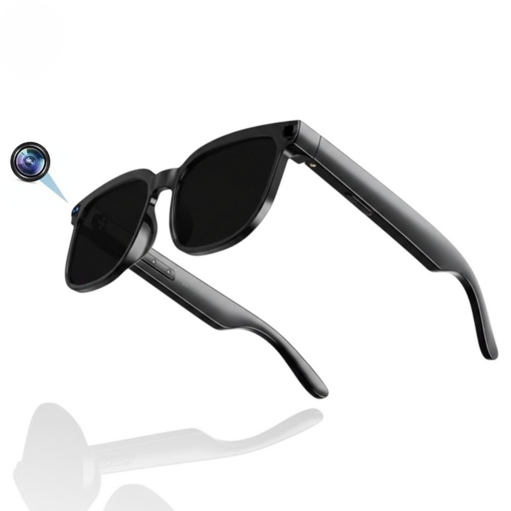 Smart Glasses Óculos com Câmera HD 8MP Bluetooth Memória 4GB Grava Vídeo e Chamada