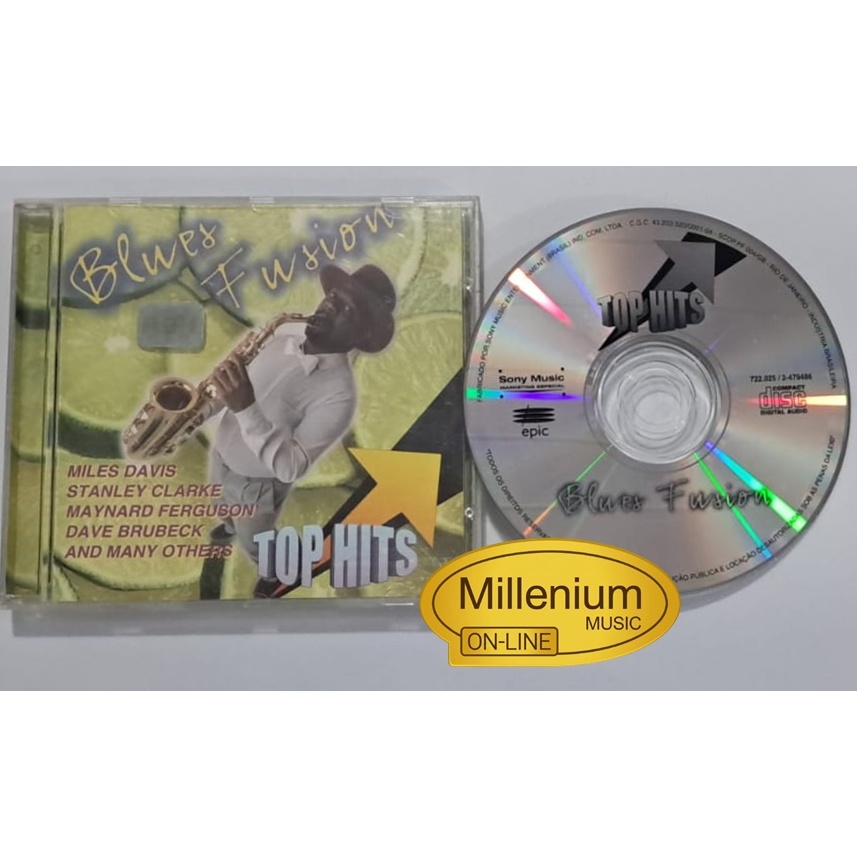 CD Blues Fusion  Miles Davis Stanley Clarke Maynard Ferguson Dave Brubeck Top Hits 1996 Original Ótimo Estado