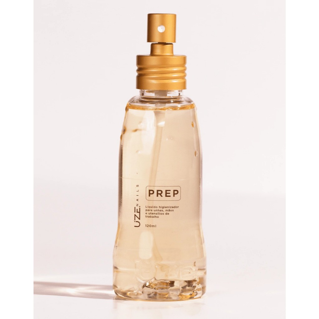 Prep Uze Nails 120ml Higienizador Profissional para Alongamento de Unhas e Gel-Prep 120ml Uze Nails