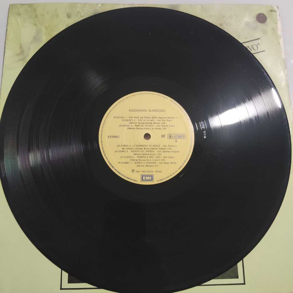 LP  Vinil Adoniram Barbosa (1980) Apenas o Disco (Sem Capa) Samba