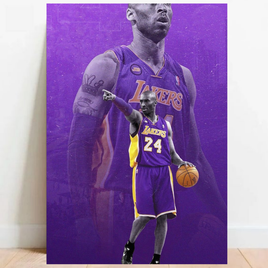 Quadro Placa Decorativa Kobe Bryant Lenda Basquete NBA jogador Esporte 013