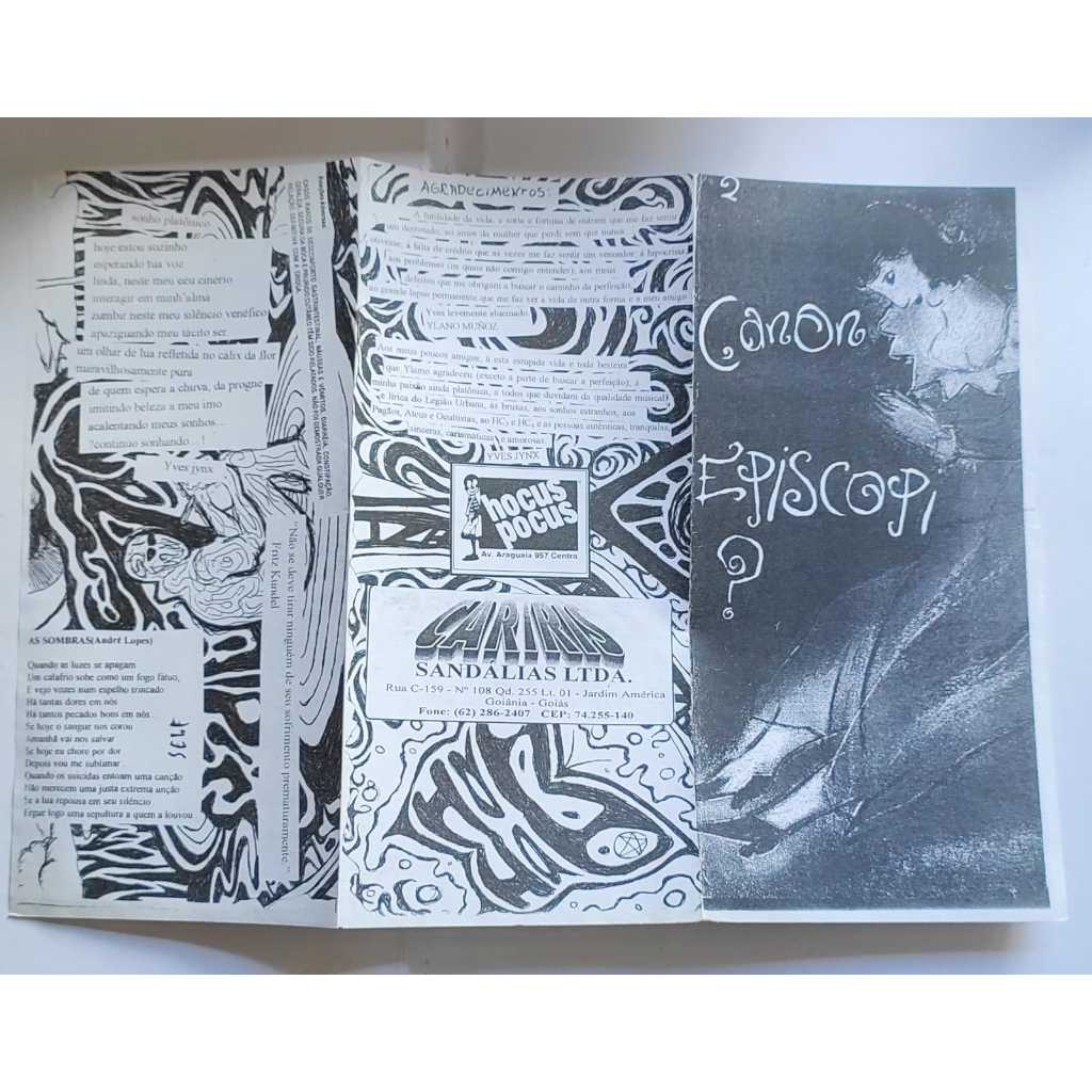 Fanzine Canon Episcopi 2 Publicação Independente de Poesia Goiânia Yves Jynx e Ylamo Munoz