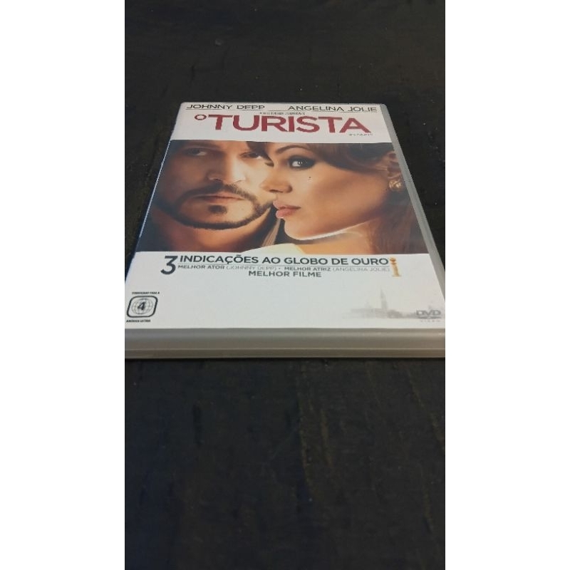 ​DVD O Turista - Johnny Depp e Angelina Jolie (Original / Usado de Coleção)