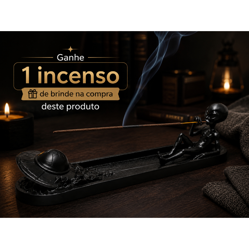 Porta Incenso Alien Ufo Galaxia Decorativo Design Exclusivo