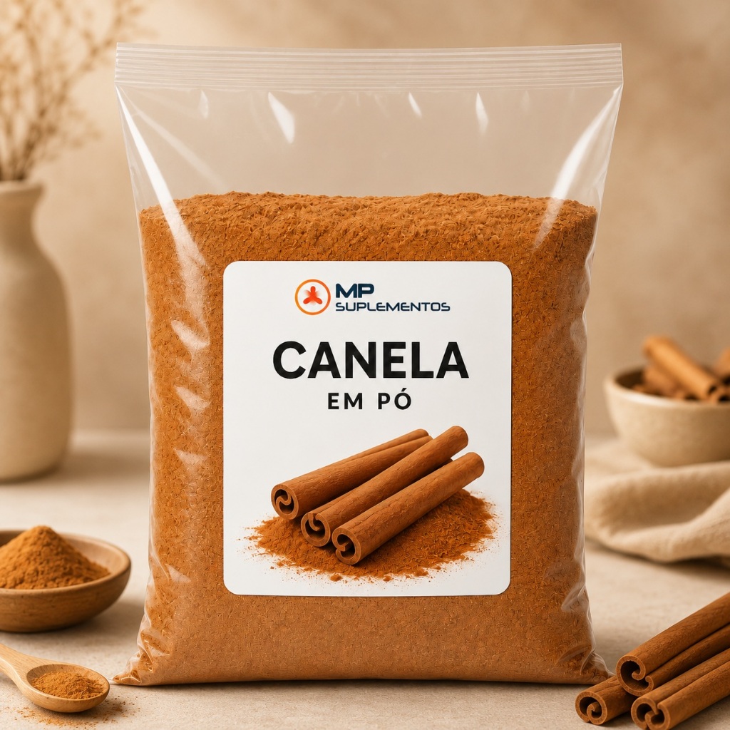 Canela em Pó 500g 100% Pura Natural Premium Aroma e Sabor Intenso Sem Açúcar Sem Glúten