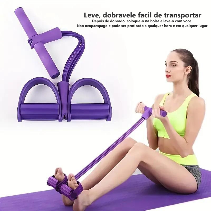 Elástico Extensor de Exercícios Pull Reducer Multi Função Academia Em Casa Uso Profissional