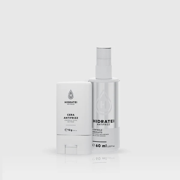 Kit Antifrizz Hidratei: Controle Absoluto 60ml + Cera 12g Controle Frizz Baby Ha